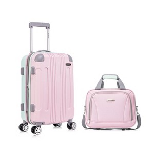 Rockland London Hardside Expandable Spinner Wheel Luggage Carry On Suitcase - 1 of 4
