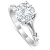 Pompeii3 2Ct Certified Diamond 950 Platinum Solitaire Diamond Engagement Ring Lab Created - 2 of 4