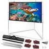 Pyle 100" Outdoor Projector Screen with Frame Stand PRJTPOTS101 - 16:9 Aspect Ratio - 2 of 4