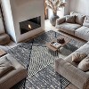 World Rug Gallery Contemporary Distressed Geometric Indoor Area Rug - 2 of 4