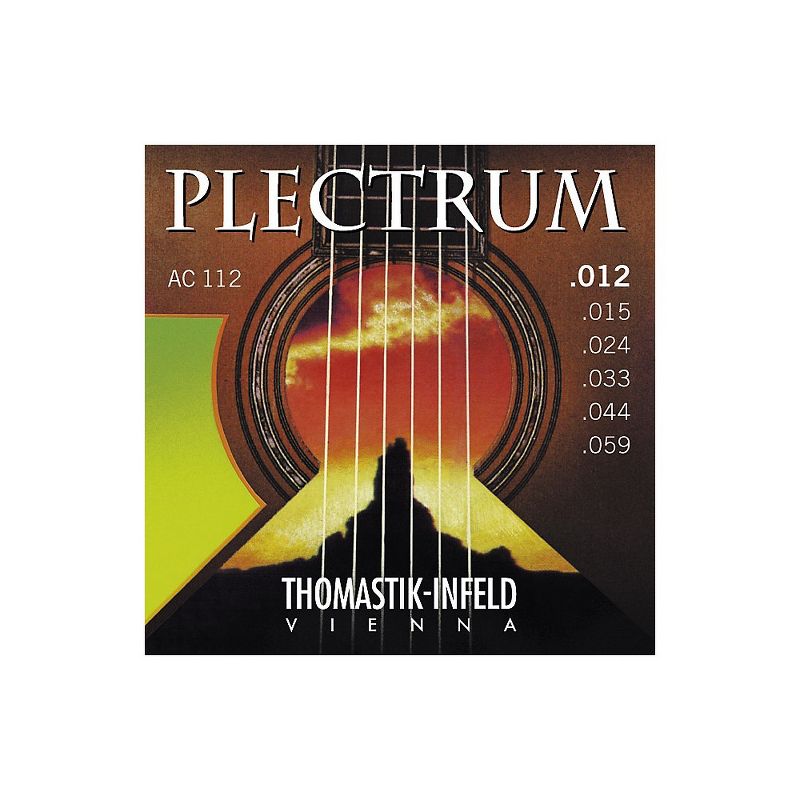Thomastik AC112 Plectrum Bronze Acoustic Strings Medium Light, 1 of 2