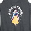 Women's - Disney - Merry And Bright Snow White Graphic Racerback Tank - 2 of 4