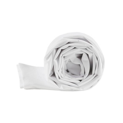 King Size White Water Resistant Bedspread with Zipper Closure
