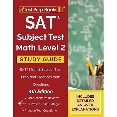 SAT Subject Test Math Level 2 Study Guide - by  Tpb Publishing (Paperback)