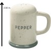 Transpac Spring Camping Mugs Dolomite Salt and Pepper Shakers Collectables White 3.75 in. Set of 2 - 4 of 4