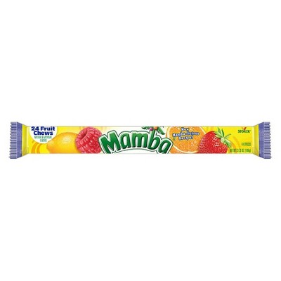 Mamba Fruit Chews Orange, strawberry, lemon, raspberry 3.73 oz