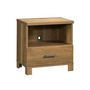 GlasFlength Nightstands Accent Nightstand Bedside Table Nightstand End Tables Nightstands with Drawer for Bedroom, Brown, 23.78"*16.93"*24.02" - 1 of 4