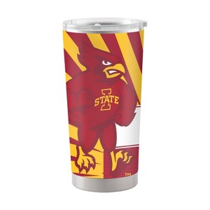 NCAA Iowa State Cyclones 20oz Mascot Stainless Steel Tumbler: Portable Drinkware, Plastic Lid - 1 of 2
