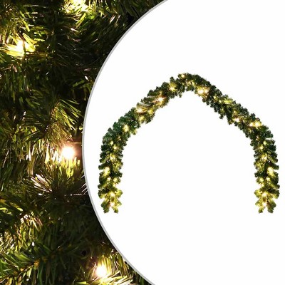 Aghana Digitals 32.8' LED Christmas Garland with 150 Warm White Lights, 8 Modes, USB-Powered,