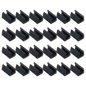Unique Bargains Plastic Non-Slip Silent Rectangle Floor Chair Leg Cover 48 Pcs - 1 of 4