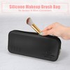Unique Bargains Travel Silicone Makeup Brush Bag 1 Pc - 2 of 4