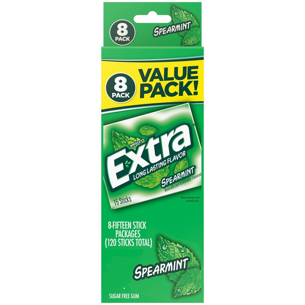 Extra Spearmint Sugar-Free Gum Value Pack - 120ct