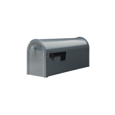 Gibraltar Mailboxes Edson Post Mount Mailbox Gray