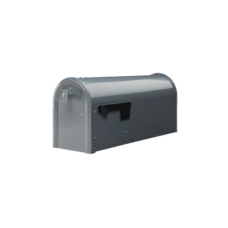 Architectural Mailboxes Edson Post Mount Mailbox Gray, 1 of 4