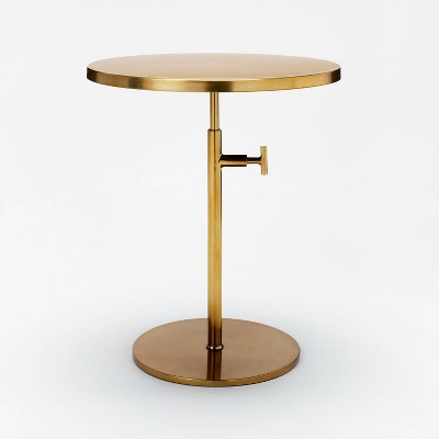 Brass side store table target