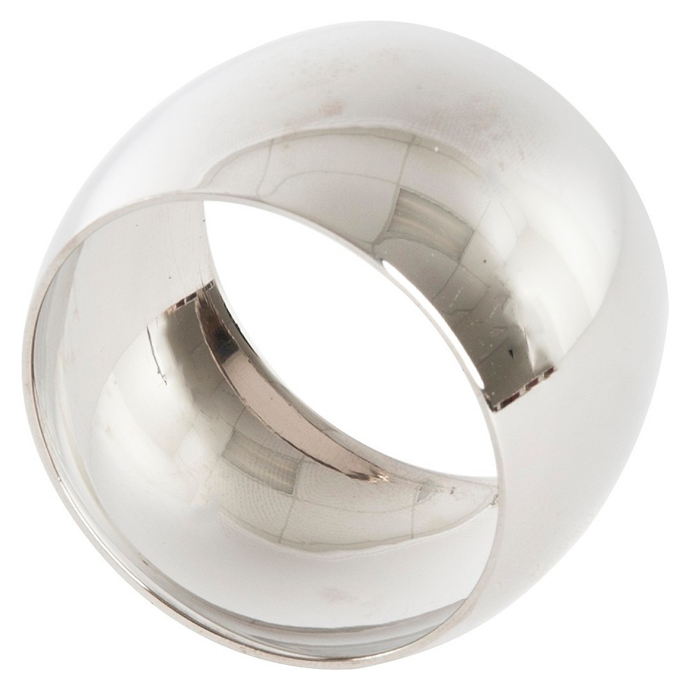 UPC 789323227133 product image for Round Shape Napkins Rings - Silver (Set of 4) | upcitemdb.com