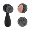 Unique Bargains Soft Silicone Fiber Hair Cleansing Brush Cat's Paw Double Side  4.45"x1.69" Black 1 Pc - 3 of 4