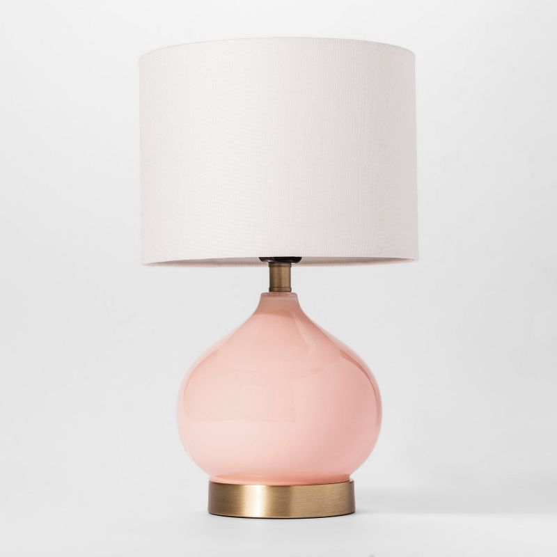 Glass Table Lamp (Includes LED Light Bulb) - Cloud Island&#8482; Pink, 1 of 9