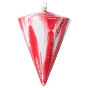 Vickerman 6" Marbled Cone Christmas Ornament - 1 of 2