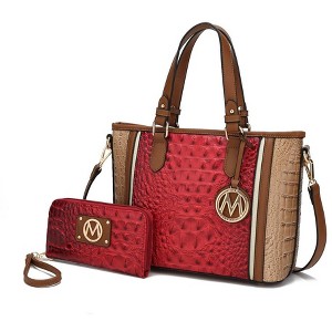 MKF Collection Lizza Croco Embossed Fashion Tote Handbag Women’s Accessories by Mia K - 1 of 4