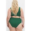 Women's Plus Size Avalon Hi Waist Bikini Brief - green | CITY CHIC - 4 of 4