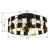 Parrot Uncle 18" Modern Black Flush Mount Ceiling Fan with Light and Remote - 4 of 4