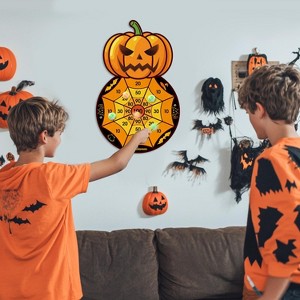 Hachikiko Halloween Party Games - Dart Board with 12 Sticky Balls,Trunk or Treat Games for Kids 3+, Halloween Activities Decorations - 1 of 4
