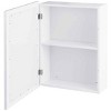 Tangkula Bathroom Mirror Cabinet Two Shelves Adjustable Storage Cupboard White - image 4 of 4