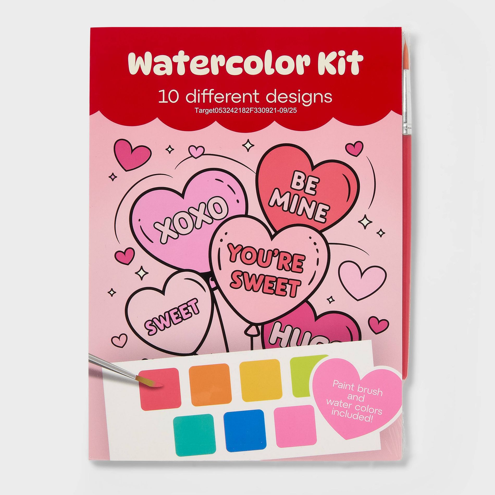 Valentine's Day Watercolor Kit with 10 designs - Spritz™
