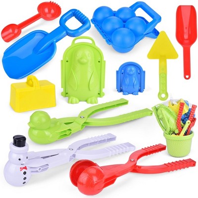Fun Little Toys 12 PCS Sand and Snow Molds Set