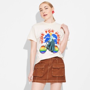 Pride Adult Short Sleeve 'Ride for Pride' T-Shirt - Beige - 1 of 4