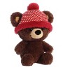 Aurora Large Brown Holiday 12" Baby Bear Barney Festive Stuffed Animal - 2 of 4
