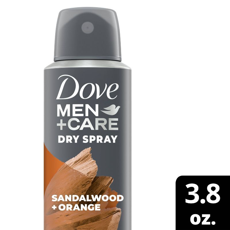 Dove Men+Care Soothing Sandalwood + Orange Plant Based Antiperspirant &#38; Deodorant Dry Spray - 3.8oz, 1 of 8