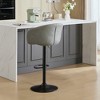 Resenkos Counter Bar Stools, Counter Stool,Adjustable Swivel Bar Stools, Modern PU Leather Upholstered Counter Height Bar Stool,Gray - 4 of 4