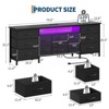 70 Inch TV Stand Dresser with LED Lights & USB Charging, 13-Drawer Storage Cabinet for Bedroom, Living Room - 3 of 4