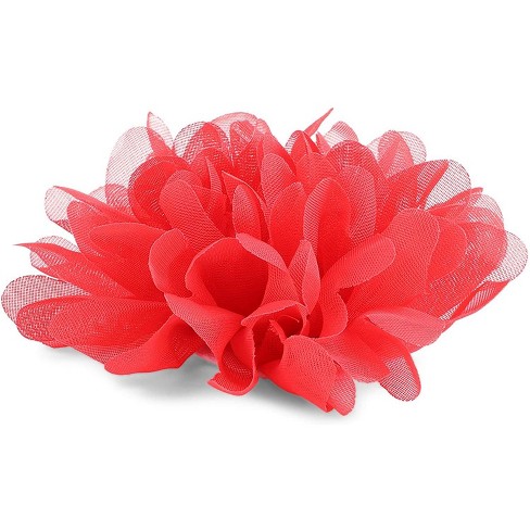 Bright Creations 24 Piece Chiffon Fabric Artificial Flowers For Crafts,  Girl's Flower Headbands, 12 Colors, 4 In : Target