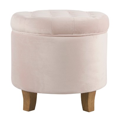 target round storage ottoman