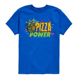 Boys' - Teenage Mutant Ninja Turtles Mutant Mayhem - Leo Pizza Power Short Sleeve Graphic T-Shirt - 1 of 3