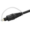 Monoprice Digital Optical Audio Cable - 1.5 Feet - Black | S/PDIF (Toslink) 5.0-Meters Outside Diameter | Gold Plated Ferrule, Molded Strain Relief - 2 of 4