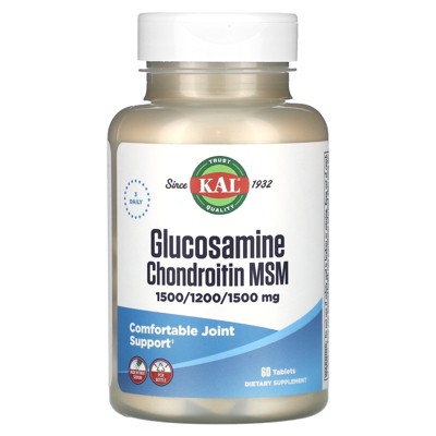 KAL Glucosamine Chondroitin MSM, 60 Tablets