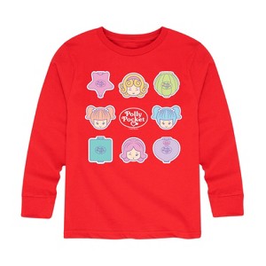 Boys' - Polly Pocket - Polly Pocket Grid Long Sleeve Graphic T-Shirt - 1 of 3