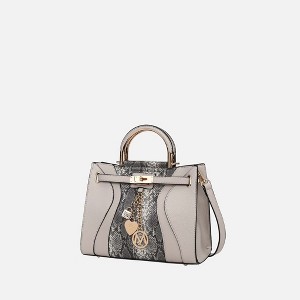 MKF Collection Cassia Snake embossed Vegan Leather Women’s Satchel Bag by Mia K - 1 of 4