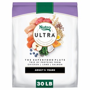 Nutro Ultra Superfood Plate Chicken, Lamb & Salmon Adult Dry Dog Food - 1 of 4