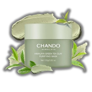 Chando Himalaya Green Tea Clay Purifying Mask | Mask Deep Pore Cleansing with Green Tea Extract and Portulaca Extract (3.52 oz) - 1 of 4