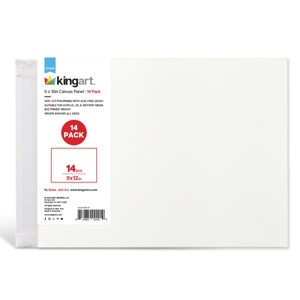 KINGART Canvas Panels 9" x 12", 14 pc Value Pack - 1 of 4