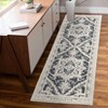 Vintage Rug Non Slip Medallion Floral Textured Accent Rugs  Low Pile Non Shedding Rug for Living Room Bedroom Home Office - 3 of 4