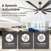 IHOMEADORE Black Modern LED Ceiling Fan with Light and Remote - 4 of 4