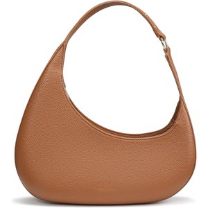 Fault Leather Shoulder Purses lightweight Handbags Clutches with Zipper closure - 1 of 4