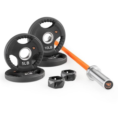 Soozier Adjustable 2 x 55lbs Weight Dumbbell Set for Weight