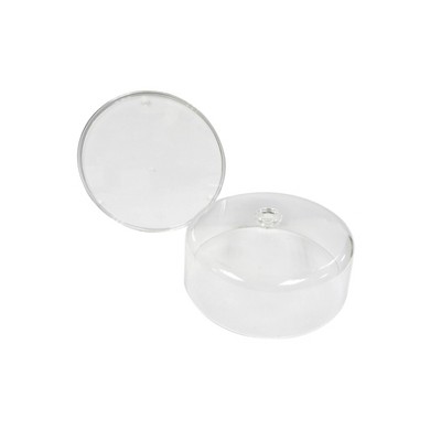 12 Plastic Cake Tray with Lid - Room Essentials™: BPA-Free Round Dessert & Bakery Tray, Dishwasher-Safe, Clear